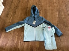 Nike Tech Boys Light Blue Jogger/Jacket Activewear set HV5869-474