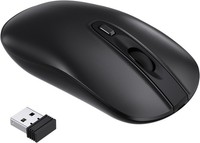 Kabellose Funkmaus Ergonomisch Usb Nano EmpfäNger 1600 Dpi - Schwarz