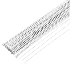 100pcs White Floral Wire Stems Bendable 0.7mm 22 Gauge Florist Wire for Flower