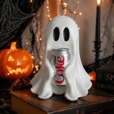 New COCA-COLA Ghost Figurine Holding Diet Coke Can Halloween No drinks