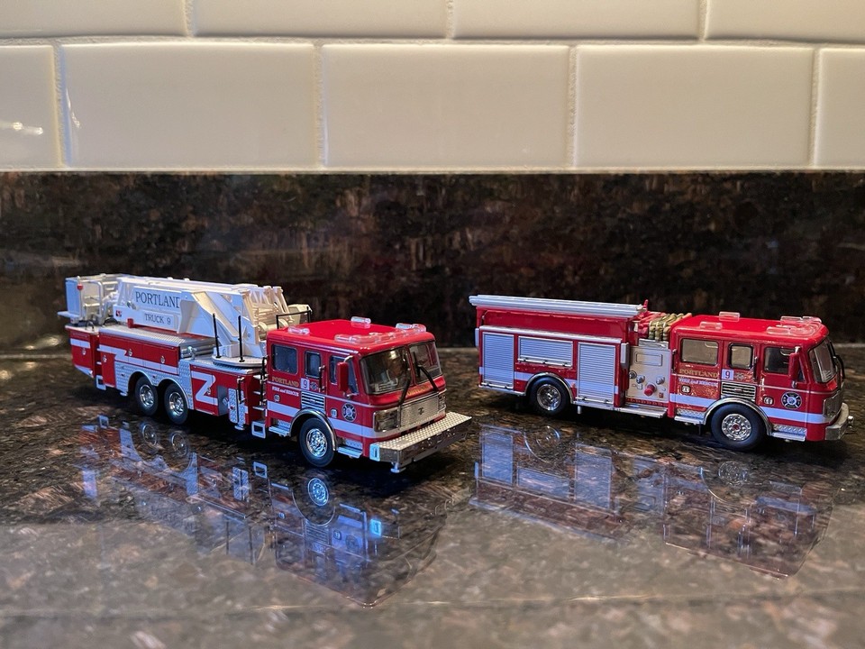 Code 3 Custom Portland Bureau Of Fire American LaFrance Eagle Truck 9 ...