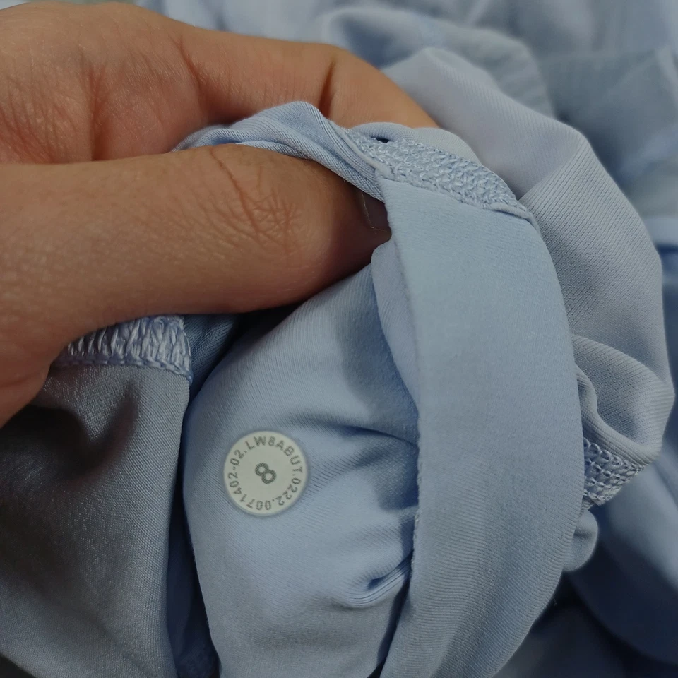 Falda Lululemon Court Rival para mujer 8 azules atlética correr tenis bolsillos forrados Foto 4 de 4