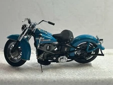Franklin Mint 1949 Harley Davidson Hydra Glide Blue 1:24 #B11WC32