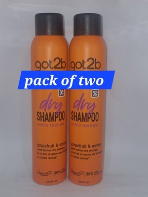 Got2b Dry Grapefruit & Amber Shampoo Extra Volume Refresh, 200ml (2er Pack) S30/1