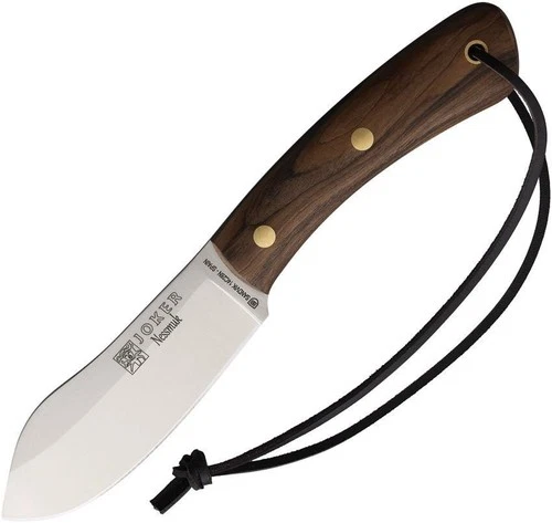 Joker Nessmuk Fixed Knife Sandvik 14C28N Steel Full Blade Walnut Handle - CN136