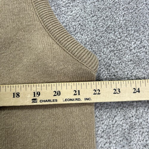 Vintage Pendleton Sweater Vest Mens XL Tan Beige 100% Lambs Wool Yarn Made USA - Picture 8 of 12