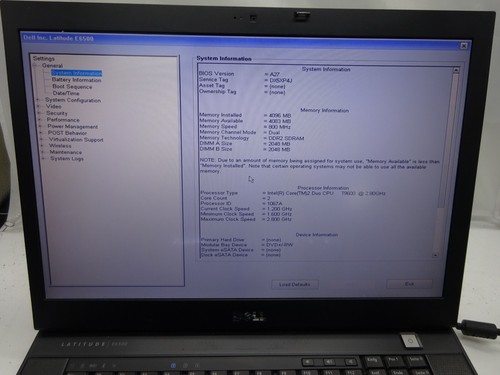 DELL Latitude E6500 (PP30L) Notebook*OHNE RAM & HDD*Für Ersatzteil DEFEKT#N605 - Bild 2 von 7