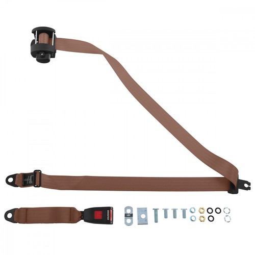 Heck Automatik Sicherheitsgurt für Austin Mini Clubman Saloon 1958 Zu 1992 Beige