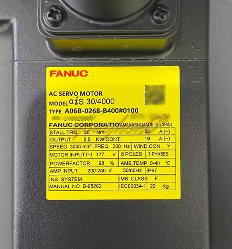 1PCS FANUC SERVO MOTOR A06B-0268-B400#0100 NEW