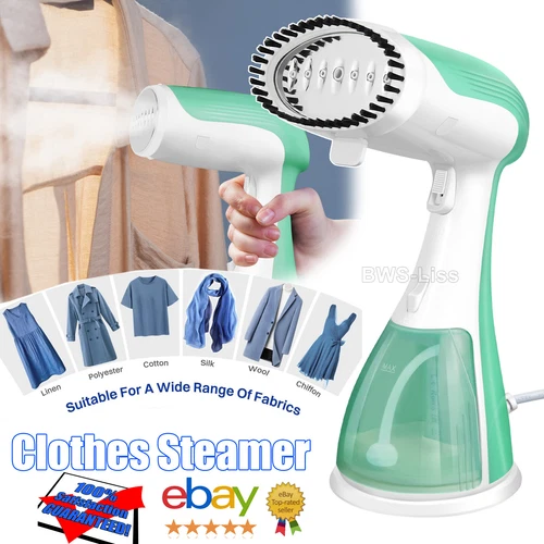 2500W Portable Handheld Garment Steamer Travel Clothes Steamer with Water Tank