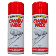 2 x Silverhook CHAIN WAX /CHAIN LUBE Bikes, Motorbikes & Machinery Aerosol 400ml
