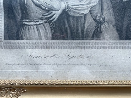 GRABADO EN COBRE ANTIGUO ROBERT EXTRAÑO ESCENA BÍBLICA G.F. BARBIERI GUERCINO ITALIA - Imagen 10 de 16