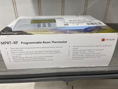 Myson MPRT-RFCR Programmable Room Thermostat Chrome FREE Pu0026amp;P | eBay