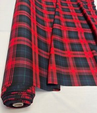 Vintage Porsche Style upholstery tartan fabric-Maclachlan--BY THE YARD