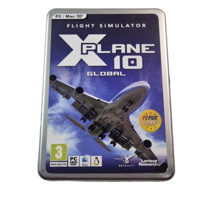 X-Plane 10 Global PC Mac DVD ROM Flugsimulator Spiel (2011) 8 Discs Sehr Gut