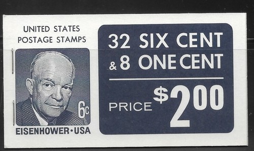 US #BK119 MNH Booklet 1978 Eisenhower Jefferson [1278a+1393a][Dull Gum] - Picture 1 of 2