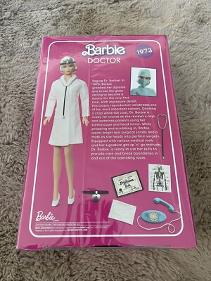Authentic 1973 VINTAGE REPRO DOCTOR BARBIE DOLL 2020 MATTEL GTJ94