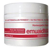 Emuaid Max Ointment for Psoriasis Dermatitis Eczema Rosacea Acne Bedsores 2oz