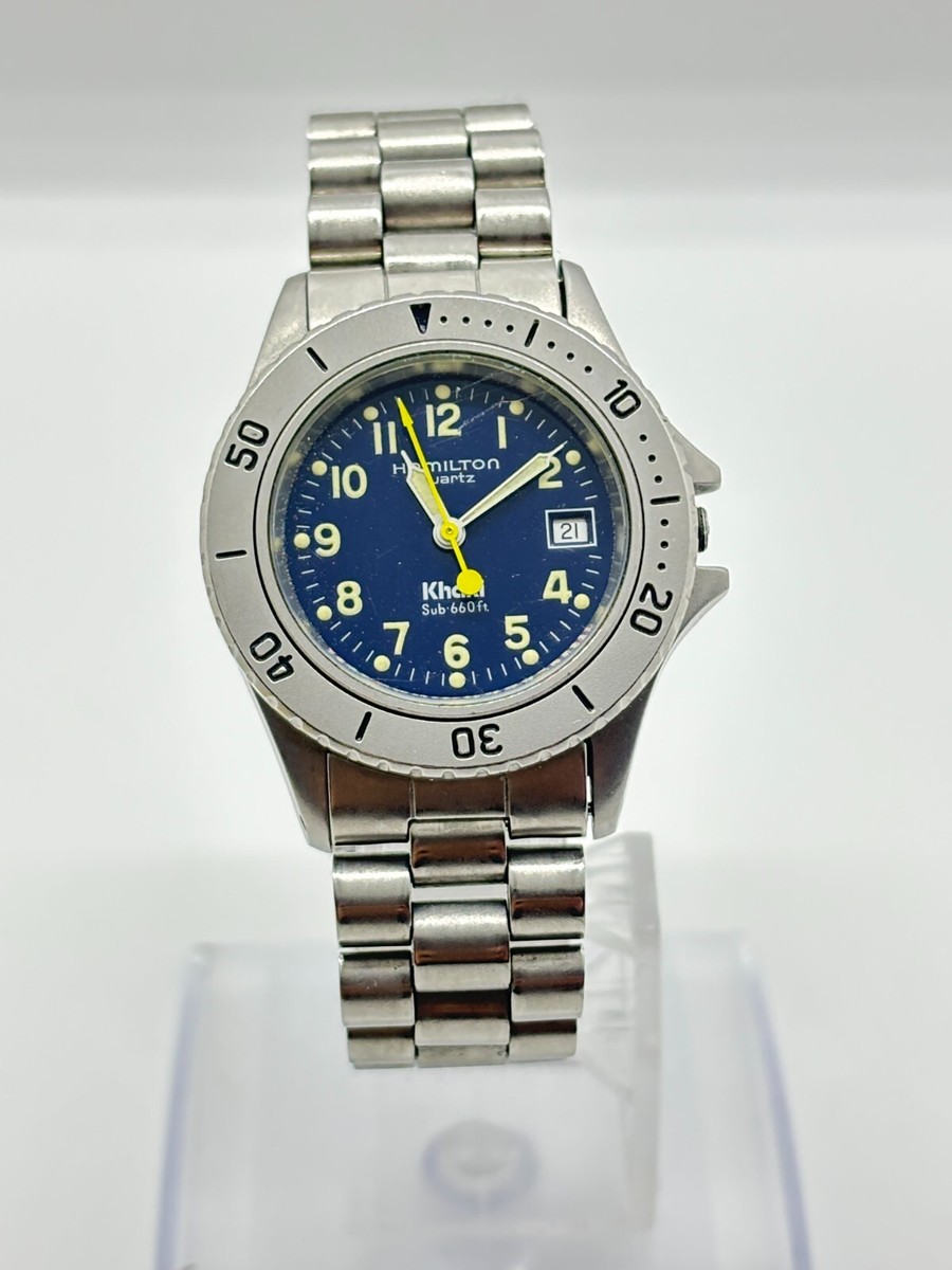 HAMILTONハミルトンKhakiカーキ 腕時計8587B シルバー×ブラック HAMILTON 腕時計 「ハミルトン」 Khaki Field （カーキ