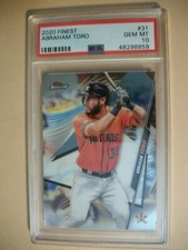 ABRAHAM TORO 2020 Topps Finest #31 PSA GEM MINT 10 RC Astros
