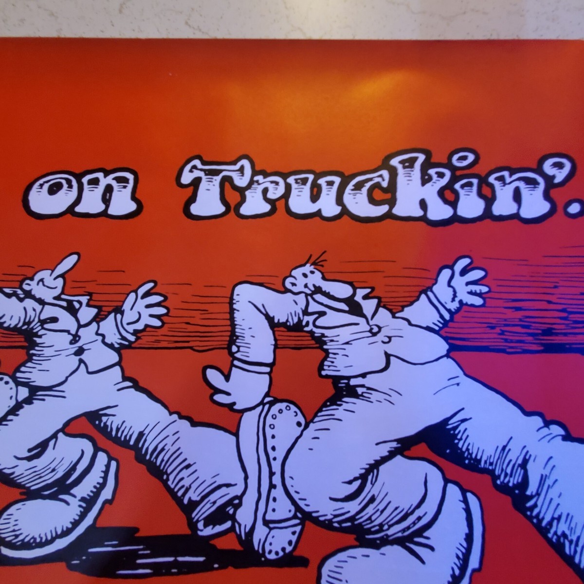【希少】Keep on Truckin' 70's ブラックライト　ポスター KEEP ON TRUCKIN' 1970's VINTAGE BLACKLIGHT NOS POSTER Red R