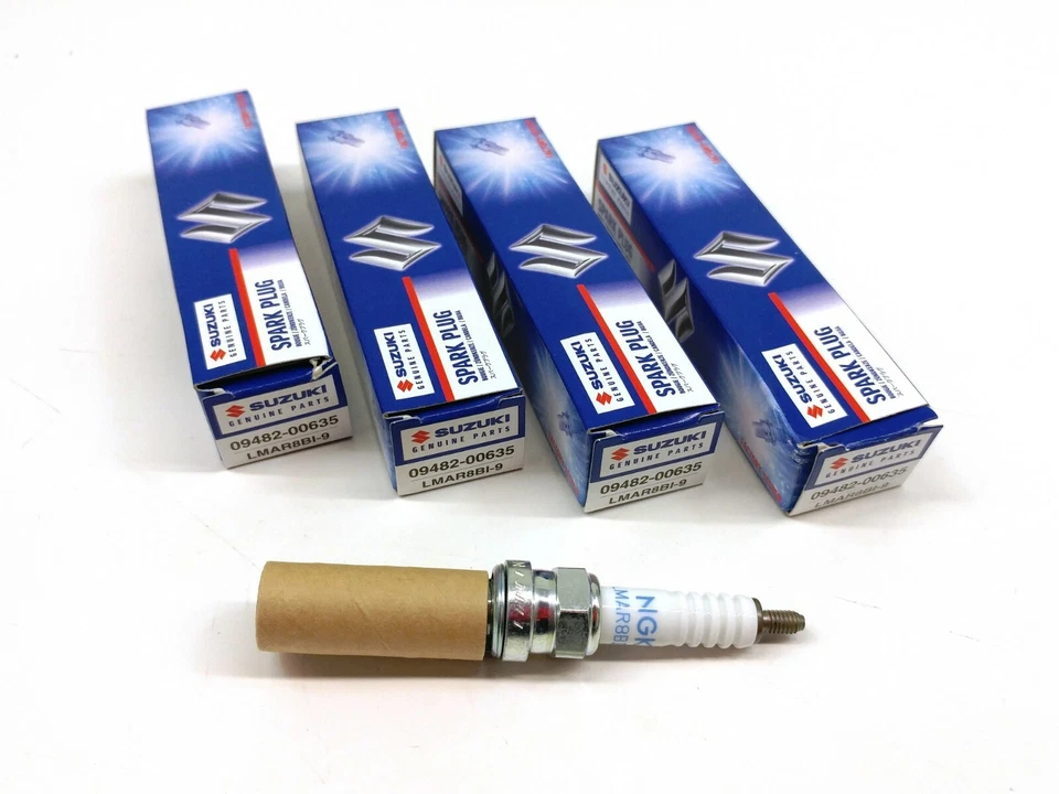 4x Bujías Nuevas Genuinas Suzuki NGK LMAR8BI-9 V-STROM DL1000 DL1050 14-24 #D138 Foto 2 de 4