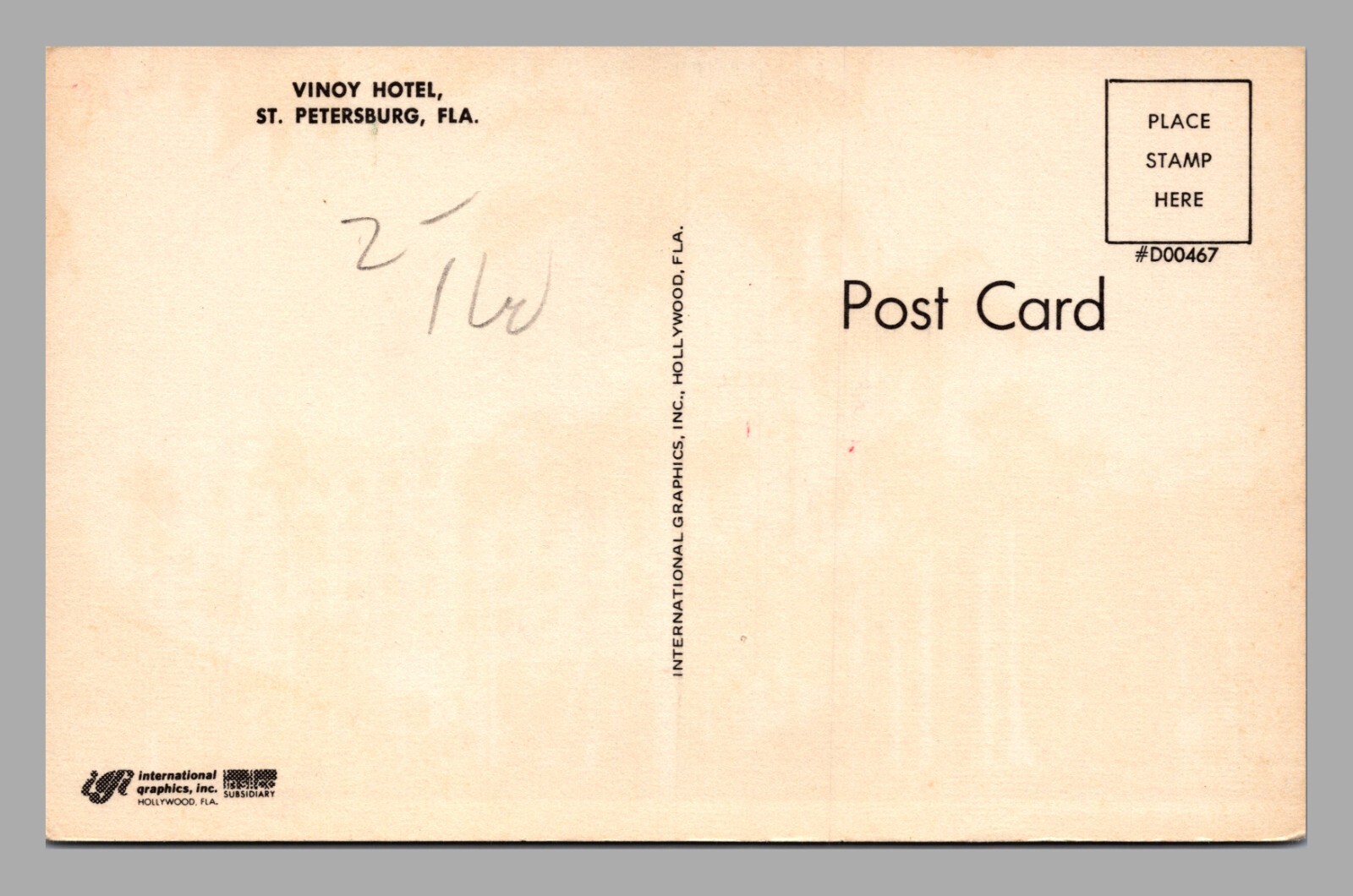 Chrome Postcard Vinoy Hotel St Petersburg FL