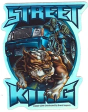 2003 ODM Pitbull / SUV Vending Machine Sticker - Street King