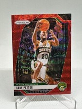 Gary Payton 2024-25 Panini Prizm Ruby Red Wave #286 Seattle Supersonics SN3