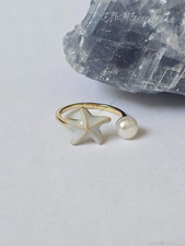 Starfish Pearl Ring