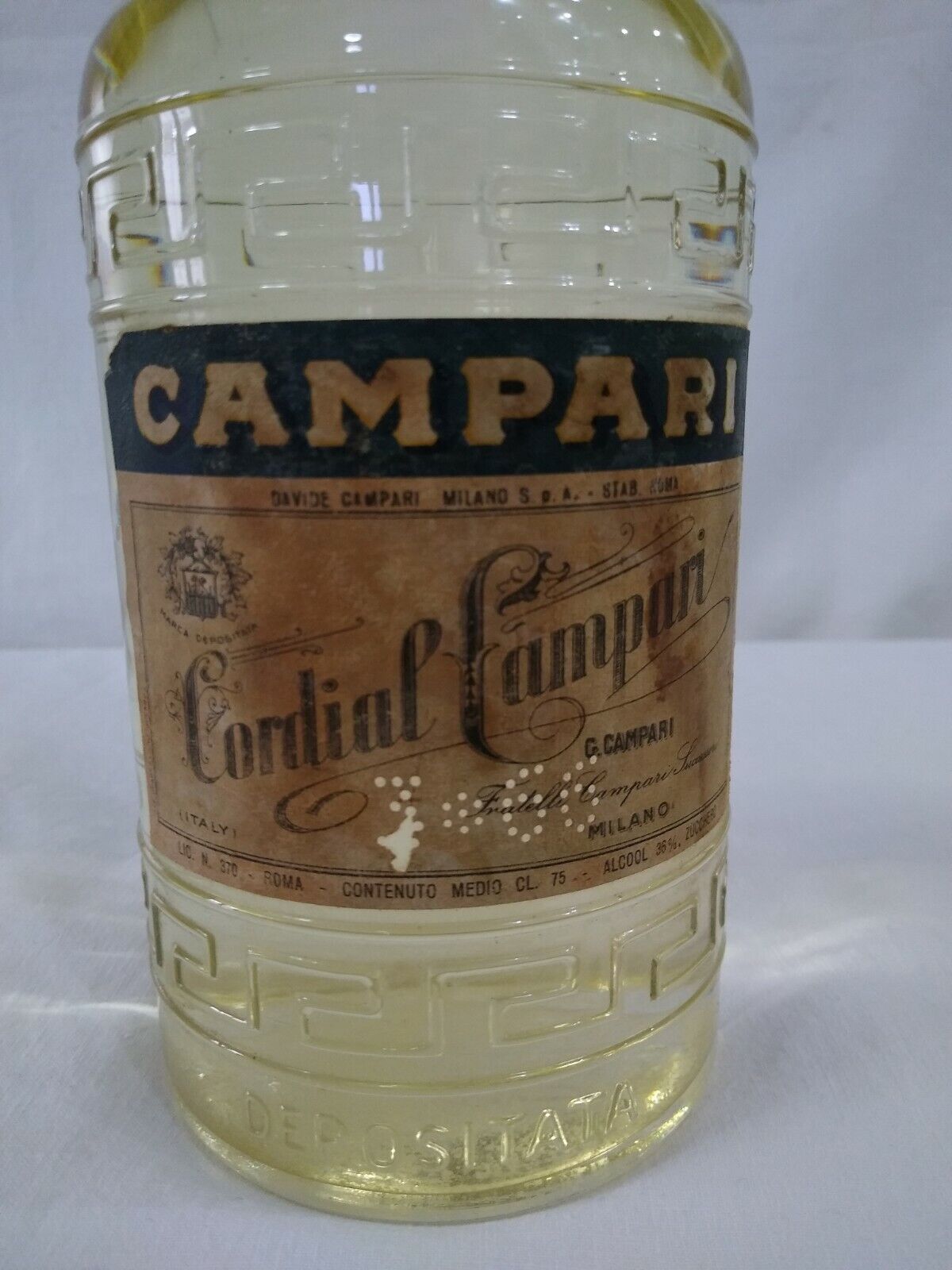 Cordial Campari bottiglia liquore Italiano 75 cl 36% vintage collezione Speciale prijs voor het laatste werk
