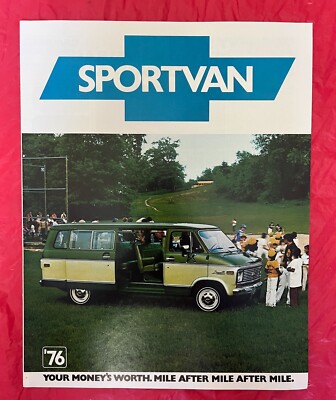1976 Chevrolet ''SPORTVAN'' - Original Truck Dealer Sales Brochure / Catalog
