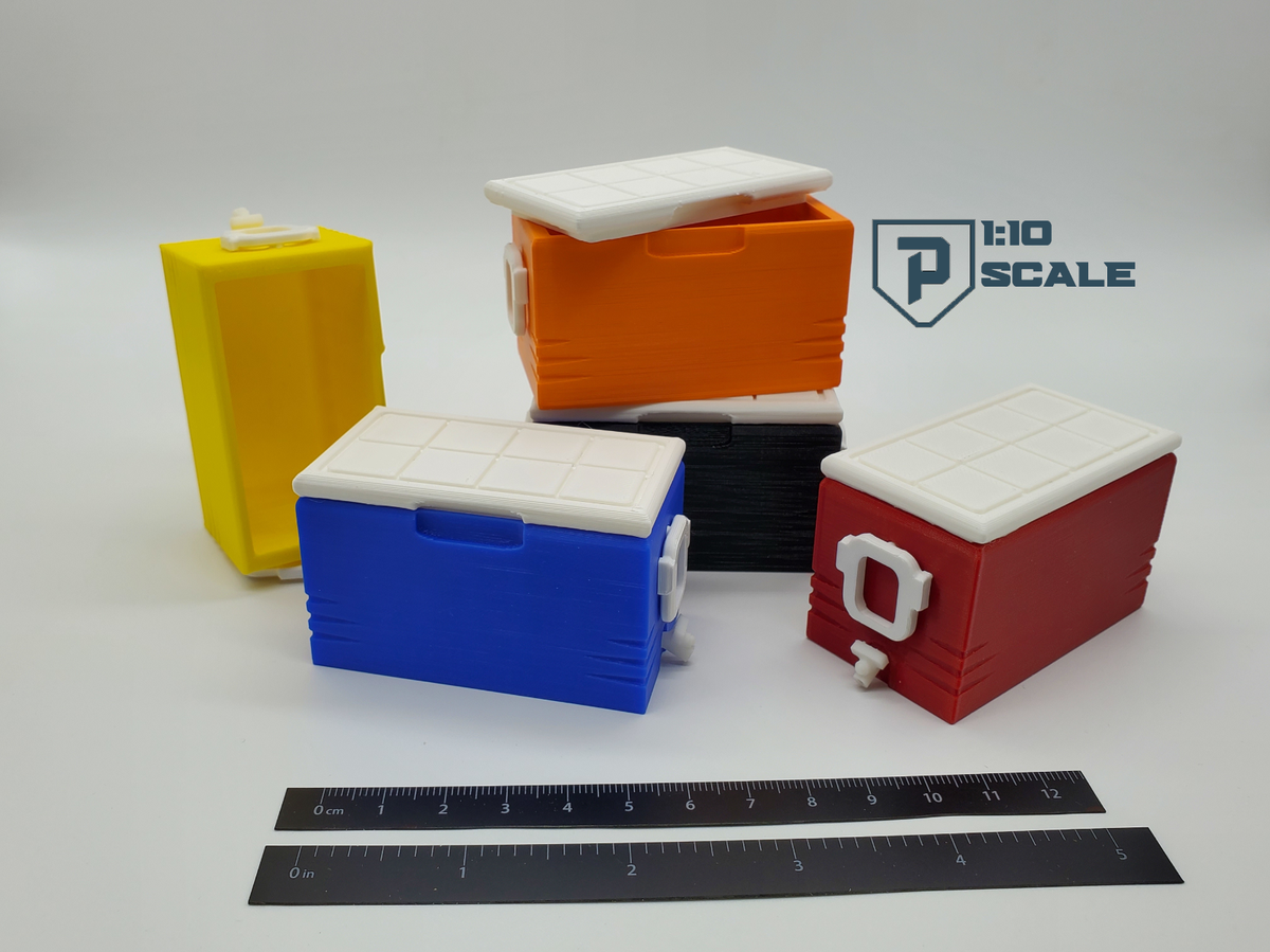 RC 1/10 Scale 48 Quart Cooler Ice Chest Miniature Accessory
