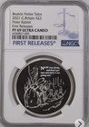 NGC Graded PF69 UC 2021 PETER RABBIT 1 Oz SILVER PROOF £2 COIN Royal Mint
