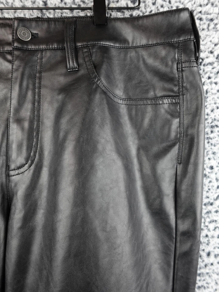Pantalones de mujer Madewell The Perfect vintage de jean recto de cuero vegano talla 14W Foto 3 de 4