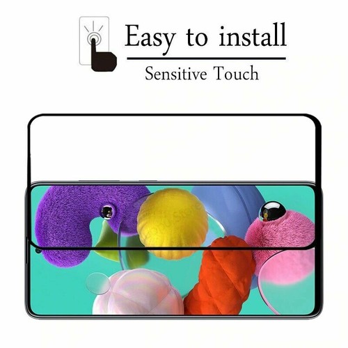 For Samsung Galaxy A51 A71 4G 5G Full Coverage Tempered Glass Screen Protector - Photo 4 sur 12