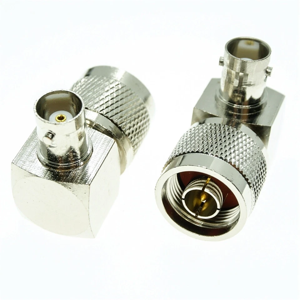 N type male plug to BNC female jack Right angle Coaxial RF adapter connector - Image 2 of 3