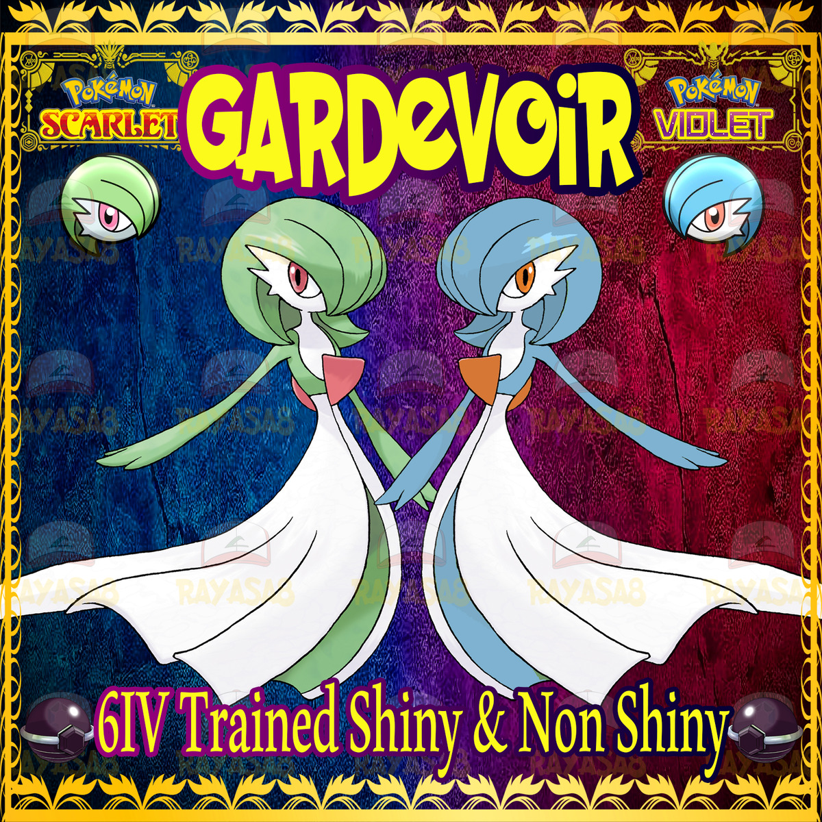 Pokemon Scarlet and Violet Shiny Gardevoir 6IV-EV Trained