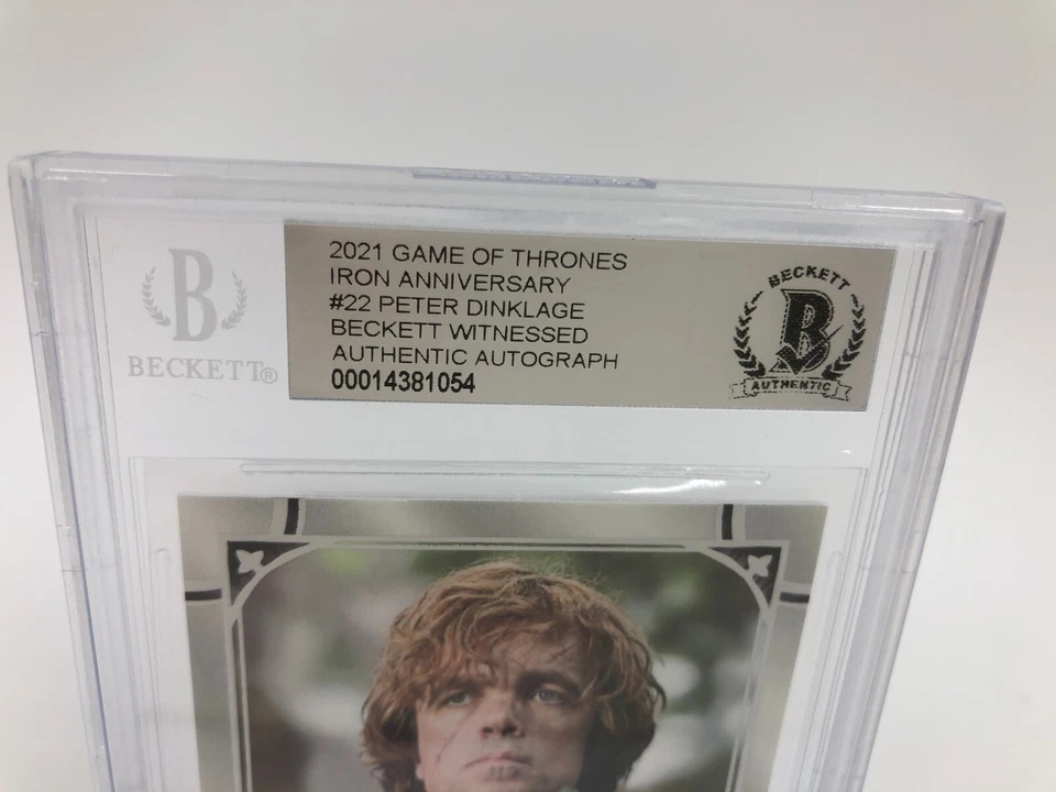 PETER DINKLAGE AUTO Signed TYRION LANNISTER #22 GAME OF THRONES GOT Card BECKETT - Image 3 of 4