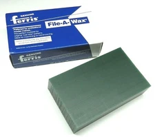 Green Carving Wax Ferris File-A-Wax Block 1 Pound Jewelry Model Making Wax Green