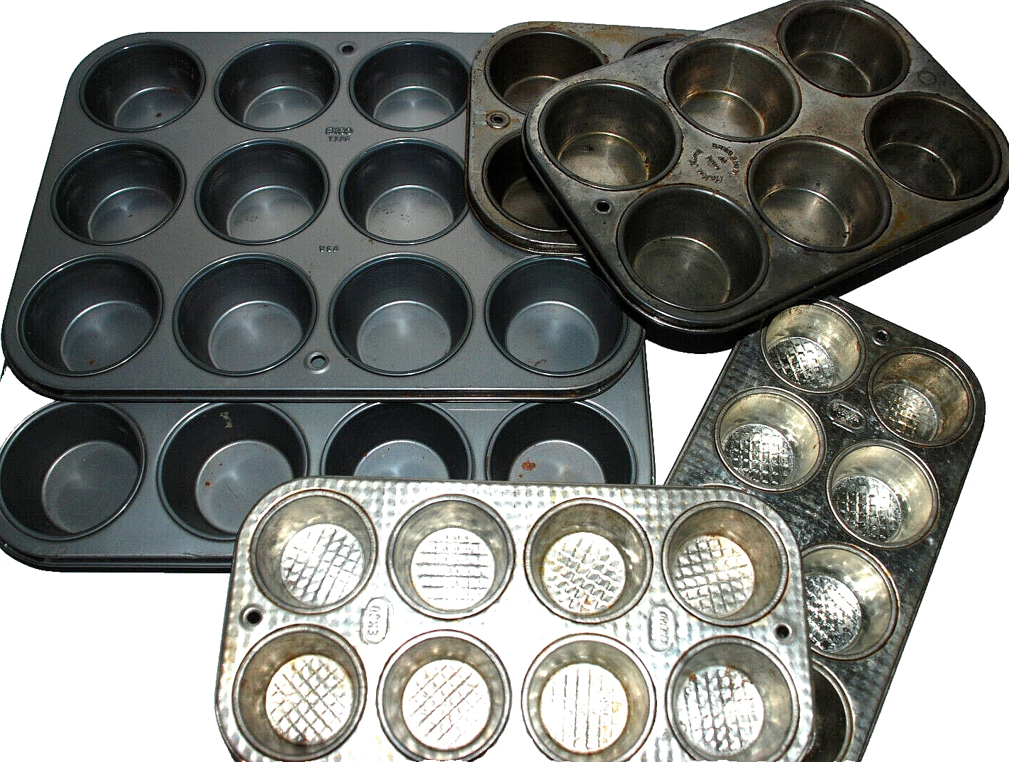 OVENEX EKCO Bake King Muffin-Cupcake Baking Tins 080X T-120 Mid Century Bakeware