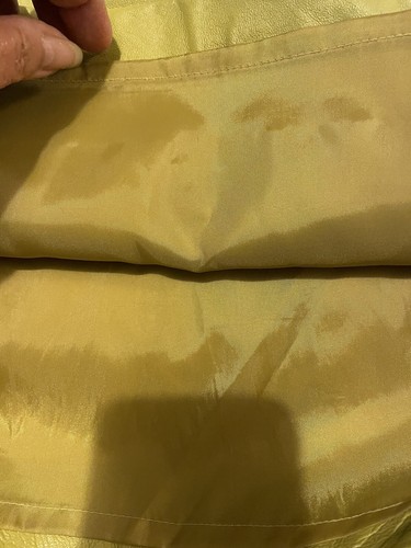 Gonna a matita Spiegel Vintage da donna verde lime foderata in pelle taglia 4 EUC - Foto 4 di 4
