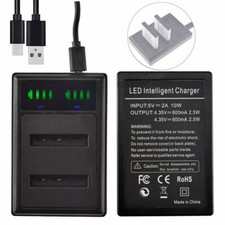 LED SLIM Battery Charger for  Pentax Optio S10 S12 A36 A40 Q Q10 VS20 D-LI68