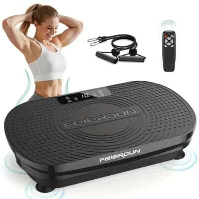FEIERDUN Whole Body Vibration Plate 330 LBS Capacity, Multiple Modes for Toning Wellness