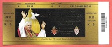 POPE BENEDICT XVI APRIL 20, 2008 YANKEE STADIUM MASS TRIBUTE FULL TICKET ~ MINT