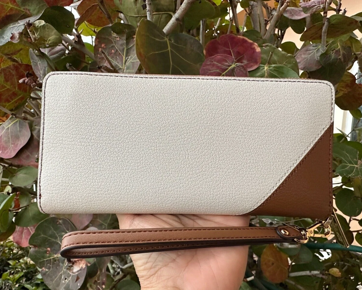 MICHAEL KORS JET SET TRAVEL LARGE CONTINENTAL WALLET COLOR BLOCK