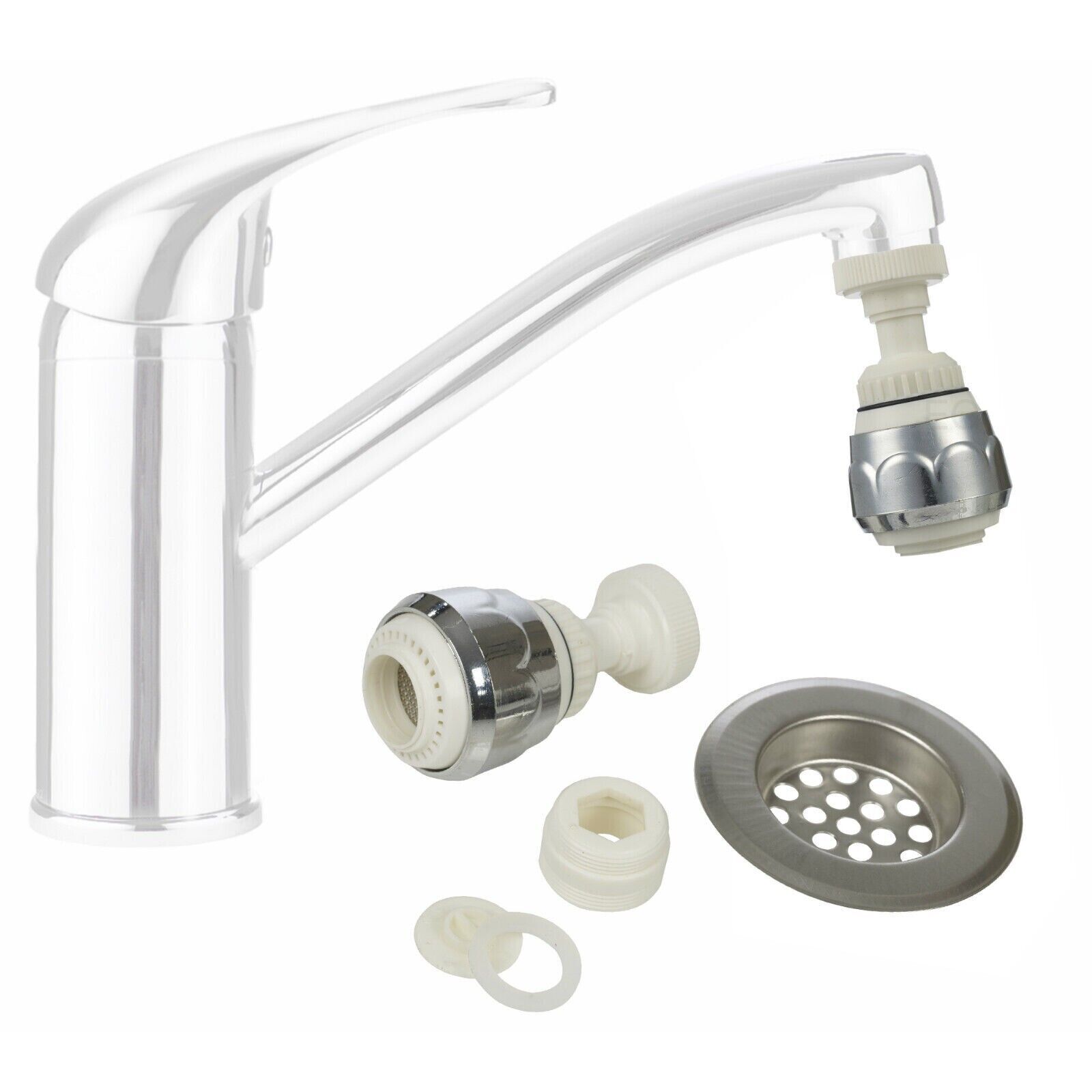 Water Saving Tap Aerator 360? Sink & Sieve Set Adjustable Nozzle Sprout Swivel