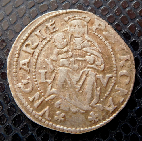 HUNGARY / II.LAJOS - LUDOVICUS II.(1516-1526) SILVER DENAR / 1526 L-V - 第 1/2 張圖片