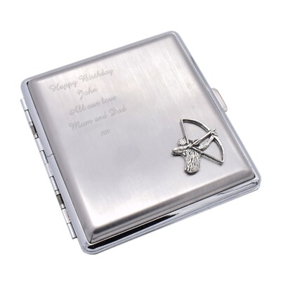 Bogenschießen Design Design personalisiert graviert Metall King Size Zigarettenetui
