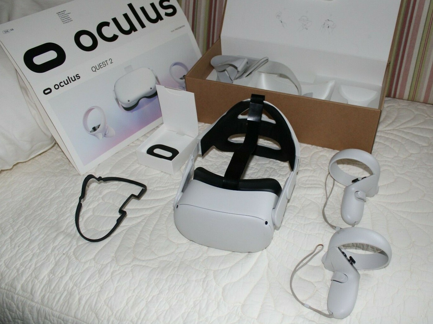Oculus Quest 2 256GB All-in-One VR Headset White w/ PRO Strap Prijs, klassieke populariteit